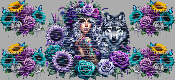 16oz Sunflower Girl-SU-507